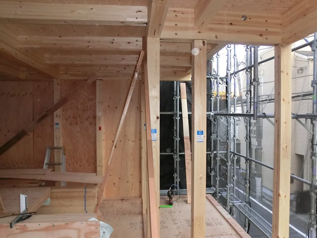 コトブキホームビルダー目黒区Ｈ邸　上棟